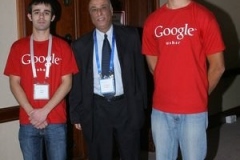 20In the middle Engineer Khattab  Omar  Abuisbae at "Google Convention of Year 2012 , Amman City, Jordan"  Photo.