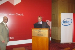 Engineer Khattab Omar Abuisbae to the left at “Oracle Cloud Convention of Year 2012, Amman City, Jordan.